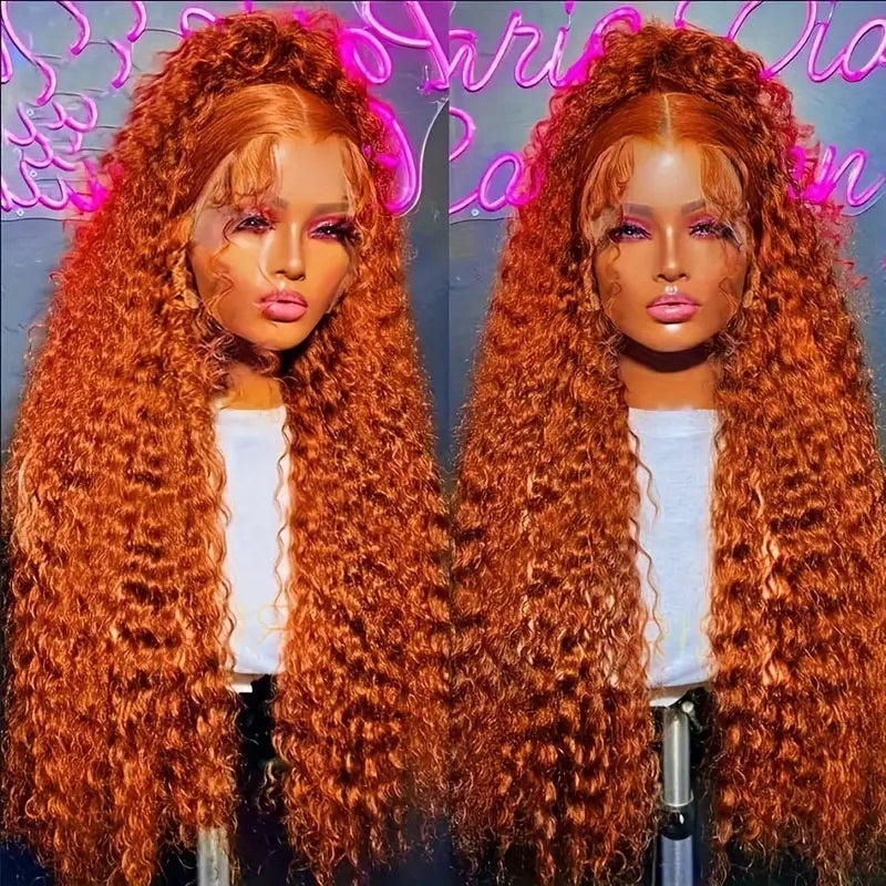 350# Ginger Wig Lace Front Human Hair 13x6