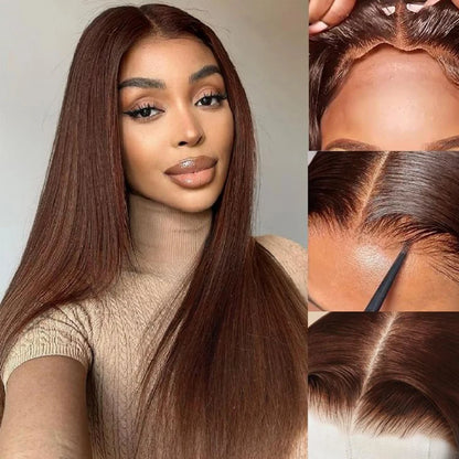 15A Super Double Drawn Wigs 6x5 Lace Frontal Human Hair Glueless Wigs Wear and Go Bone Straight Wig Pre Cut Lace Pre Plucked human wigs