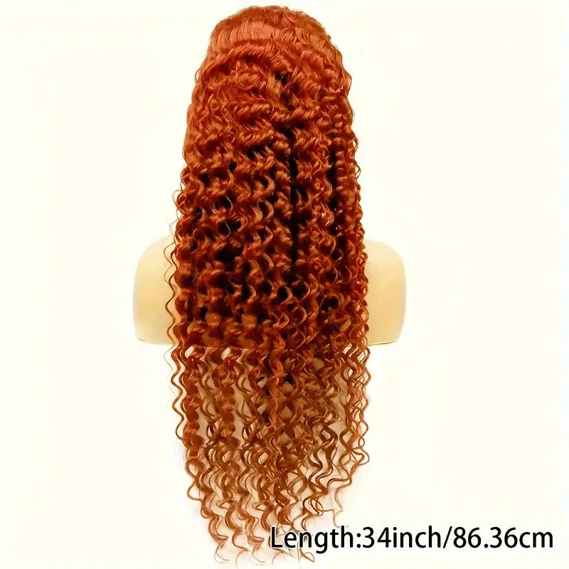 350# Ginger Wig Lace Front Human Hair 13x6